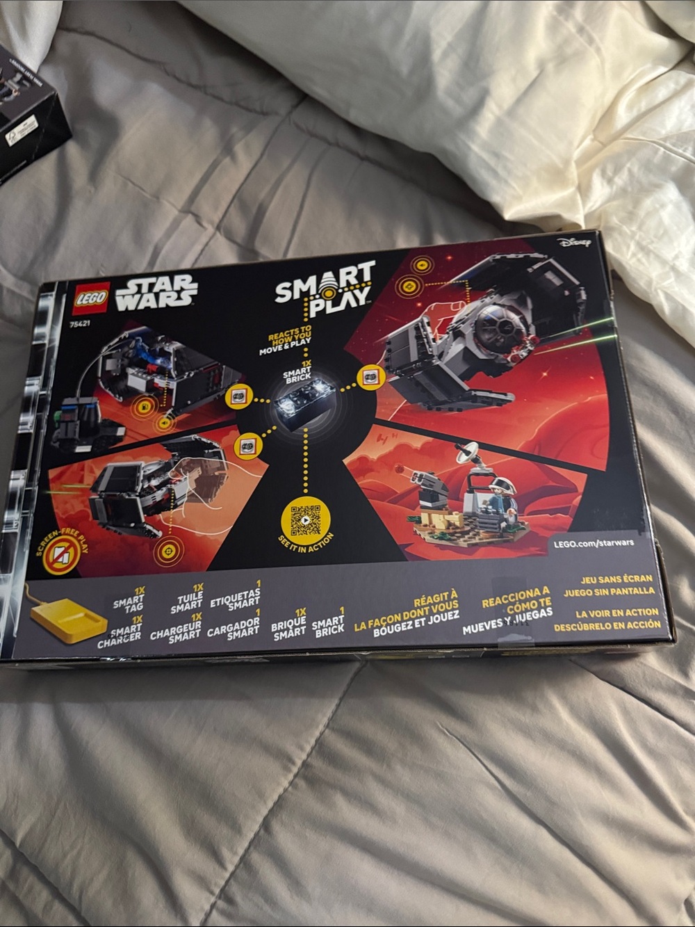 Star Wars LEGO Smart Play TIE Fighter Set - Black & Red